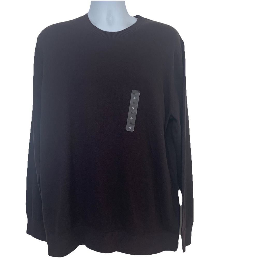 Gap Crew Neck Sweater Men XL‎ Brown 100% Cotton Long Sleeve Casual Work New